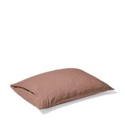 Taie D'oreiller En Lin Lavé - Rose Argile -Décoration D'intérieur Merci taie roseargile 2