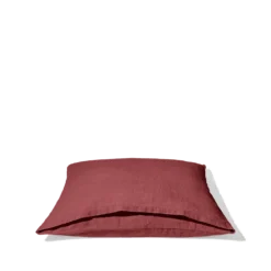 Taie D'oreiller En Lin Lavé - Rouge Pompei -Décoration D'intérieur Merci taie rouge 1 ca8d72a5 252d 4f0d 8fce 54bb635b4145