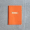 Carnet Merci - Orange Et Vert Menthe