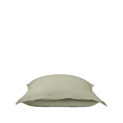 Taie D'oreiller En Gaze De Coton - Vert 77 Rue De Varenne -Décoration D'intérieur Oreiller gaze 65x65vert