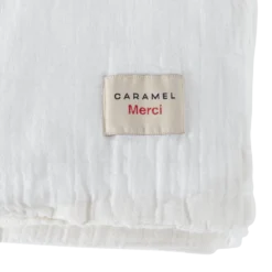 Caramel X Merci - Housse De Couette En Gaze De Coton - Blanc De Meudon -Décoration D'intérieur PACKSHOT CARAMEL 24072023 MERCI0834