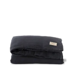 Caramel X Merci - Housse De Couette En Gaze De Coton - Gris Fusain -Décoration D'intérieur PACKSHOT CARAMEL 24072023 MERCI0839