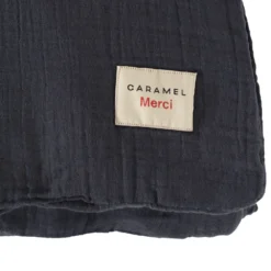 Caramel X Merci - Housse De Couette En Gaze De Coton - Gris Fusain -Décoration D'intérieur PACKSHOT CARAMEL 24072023 MERCI0840