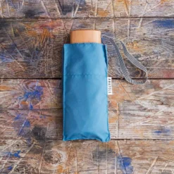 Petit Parapluie Bois - Bleu Gris