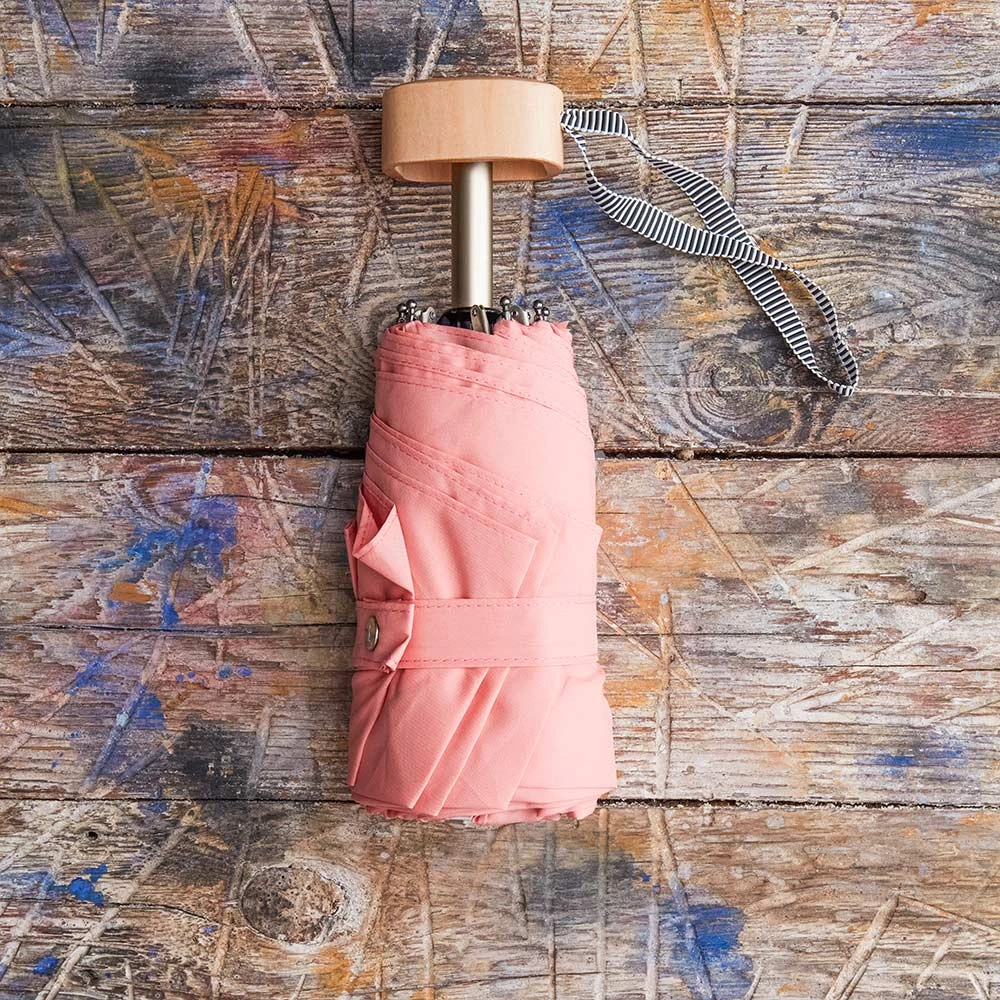 Petit Parapluie Bois - Rose 3 Petit Parapluie Bois - Rose – Image 3