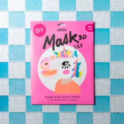 Masque 3D à Colorier - Lily