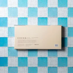 Jeu Échecs Bleu / Blanc Graphique -Décoration D'intérieur PUTYOURPHONEDOWN 0405 4427