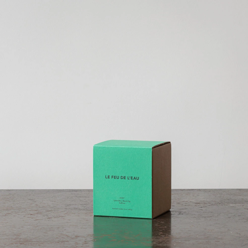 Bougie Parfumée - Vert - Le Feu De L'Eau 2 Bougie Parfumée - Vert - Le Feu De L'Eau – Image 2