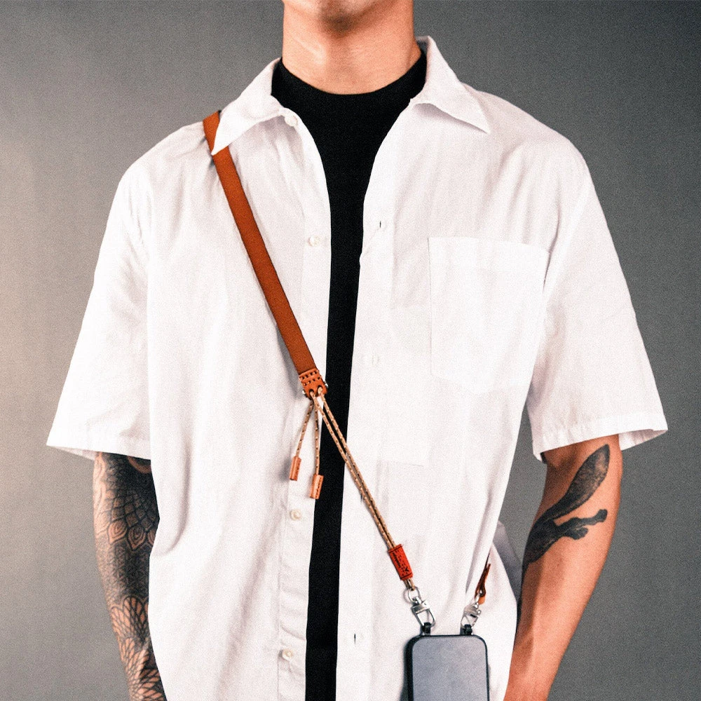 Topologie - Cordon En Cuir - Marron 1 Topologie - Cordon En Cuir - Marron