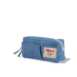 Merci - Trousse En Lin Lavé - Bleu Paros -Décoration D'intérieur SHOOTING 140920234281 BD