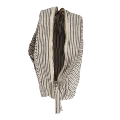 Merci - Trousse En Lin Lavé - Rayures Brun Posillipo -Décoration D'intérieur SHOOTING 140920234310 BD