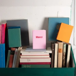 Carnet Merci - Rose Pâle Et Rouge 9 Carnet Merci - Rose Pâle Et Rouge -Décoration D'intérieur SOUVENIRSDEPARIS MERCI 01191