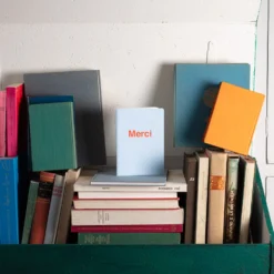 Carnet Merci - Bleu Zénith Et Corail -Décoration D'intérieur SOUVENIRSDEPARIS MERCI 01241