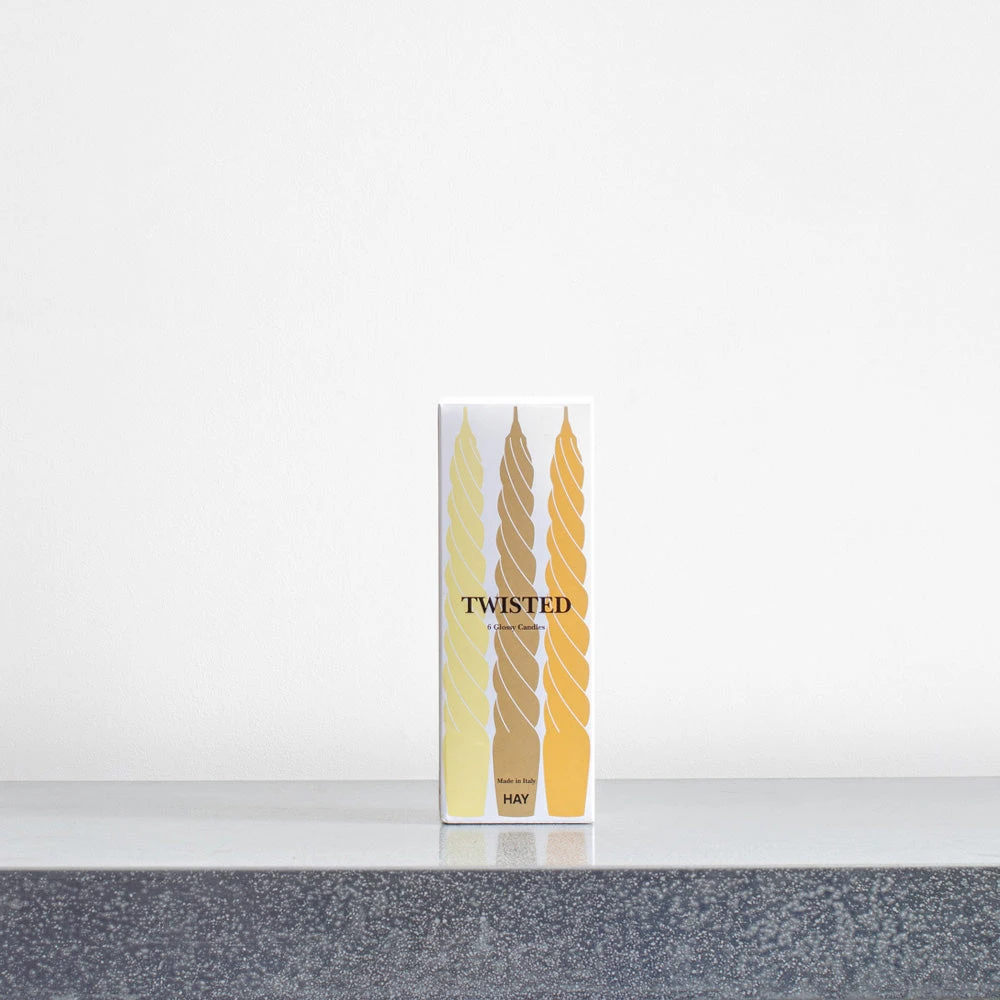 Lot De 6 Bougies Twist - Citron & Orange 2 Lot De 6 Bougies Twist - Citron & Orange – Image 2