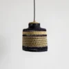 Suspension Dots - Naturel, Bleu, Noir