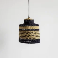 Suspension Dots - Naturel, Bleu, Noir