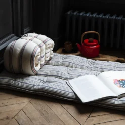 Sur-matelas - Rayé Bleu -Décoration D'intérieur Surmatelas 4