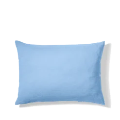 Taie D'oreiller En Lin Lavé - Bleu Tyrrhénien -Décoration D'intérieur Taie 50X70 bleu