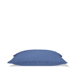 Taie D'oreiller En Lin Lavé - Bleu Paros -Décoration D'intérieur Taie 50x70 pers bleufonce