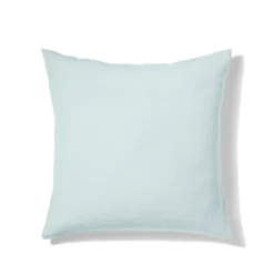 Taie D'oreiller En Lin Lavé - Bleu Antiparos -Décoration D'intérieur Taie 65X65 bleuclair