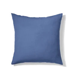 Taie D'oreiller En Lin Lavé - Bleu Paros -Décoration D'intérieur Taie 65X65 bleufonce
