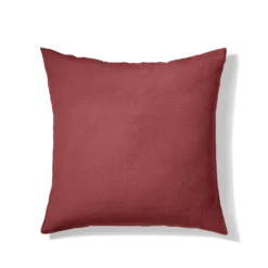 Taie D'oreiller En Lin Lavé - Rouge Pompei -Décoration D'intérieur Taie 65X65 rouge 93cc039a 2c1c 483d b073 0e6c0f793064