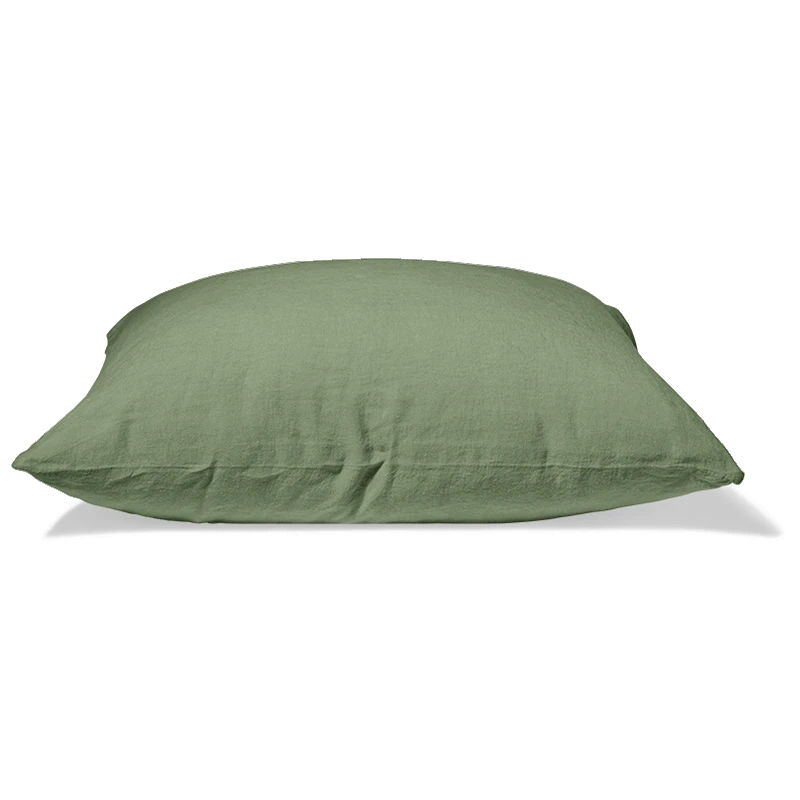 Taie D'oreiller En Lin Lavé - Vert D'Anduze 17 Taie D'oreiller En Lin Lavé - Vert D'Anduze – Image 17
