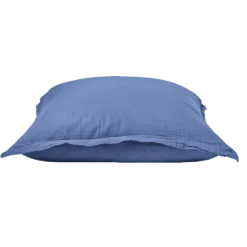 Taie D'oreiller En Gaze De Coton - Bleu Pompidou -Décoration D'intérieur Taie Bleu