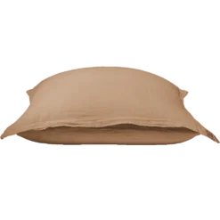 Taie D'oreiller En Gaze De Coton - Brun Haussmann -Décoration D'intérieur Taie Brun