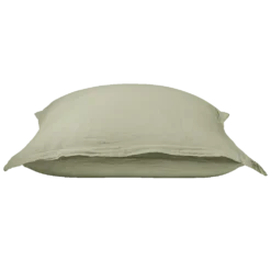 Taie D'oreiller En Gaze De Coton - Vert 77 Rue De Varenne -Décoration D'intérieur Taie Vert