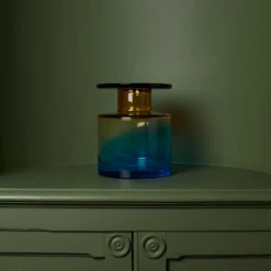 Vase Wind & Fire - Ambre Et Bleu