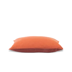 Taie D'oreiller En Lin Lavé - Bicolore Rose & Vieux Rose -Décoration D'intérieur bicolour packshot linges du lit 240320230816 BD