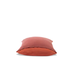 Taie D'oreiller En Lin Lavé - Bicolore Rose & Vieux Rose -Décoration D'intérieur bicolour packshot linges du lit 240320230825 BD