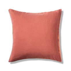 Taie D'oreiller En Lin Lavé - Bicolore Rose & Vieux Rose -Décoration D'intérieur bicolour packshot linges du lit 240320230940 BD