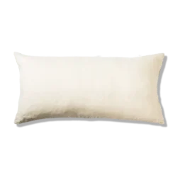 Taie XL En Lin Lavé - Bicolore Pierre & Vert -Décoration D'intérieur bicolour packshot linges du lit 240320230951 BD