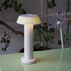 Lampe Portable Rechargeable - Blanc Vert - Sowden -Décoration D'intérieur blanc vert3