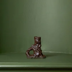 Bougeoir Dito - Marron Foncé