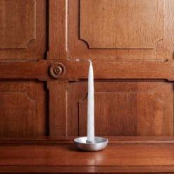 Bougeoir En Aluminium Recyclé - Argenté