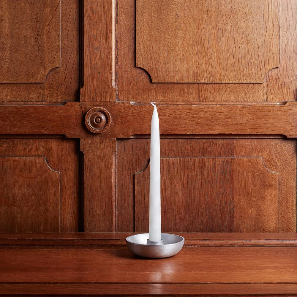 Bougeoir En Aluminium Recyclé - Argenté 1 Bougeoir En Aluminium Recyclé - Argenté