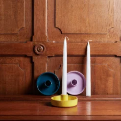 Bougeoir En Céramique - Bleu Pétrole -Décoration D'intérieur bougeoir fam2