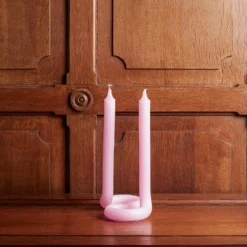 Bougie Twist - Rose - Lex Pott -Décoration D'intérieur bougie lex pott rose 1