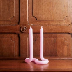 Bougie Twist - Rose - Lex Pott -Décoration D'intérieur bougie lex pott rose 2