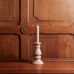 Bougie Marron à Pois Blancs