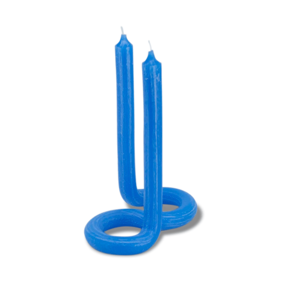 Bougie Twist - Bleu - Lex Pott 4 Bougie Twist - Bleu - Lex Pott – Image 4