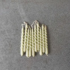 Décoration D'intérieur 7 Set De 10 Bougies Swirl - Light Green