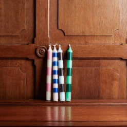 Set De 4 Bougies Stripe - Crisp -Décoration D'intérieur bougies hay 2