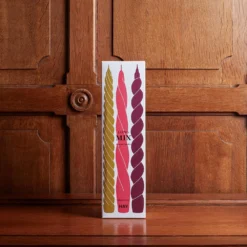 Coffret De Six Bougies Long Mix - Orange Red 8 Coffret De Six Bougies Long Mix - Orange Red -Décoration D'intérieur bougies hay 6 pack