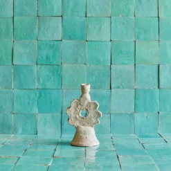 Bougeoir Tamegroute - Soleil -Décoration D'intérieur bougoir blanc 2