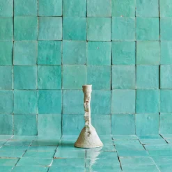 Bougeoir Tamegroute - Soleil -Décoration D'intérieur bougoir blanc