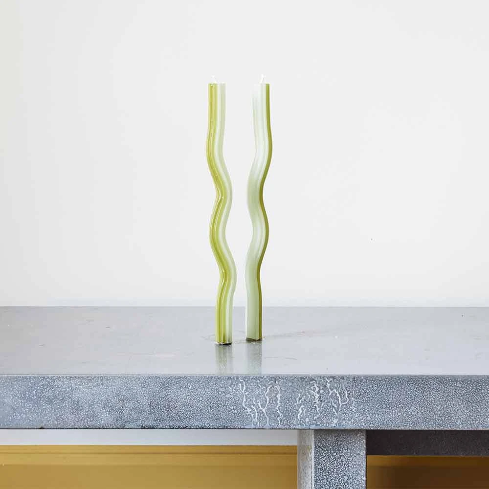 Set De 2 Bougies Wiggle - Vert 1 Set De 2 Bougies Wiggle - Vert